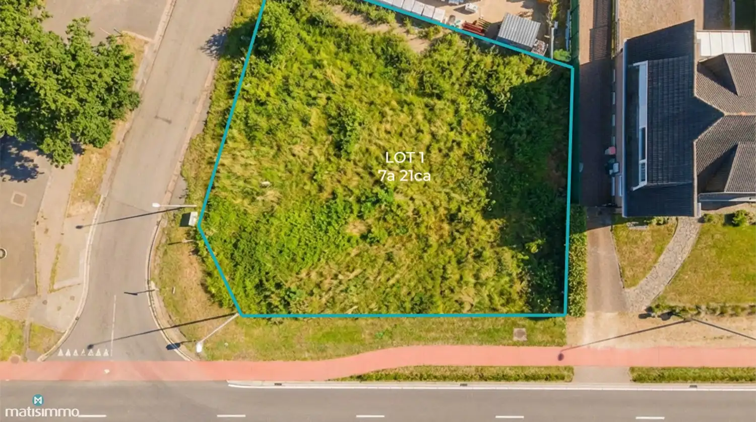 BOUWGROND OP HOEKPERCEEL VOOR OPEN BEBOUWING IN NIEL-BIJ-AS foto 7