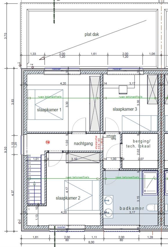 afgewerkte nieuwbouw gezinswoning 148m² bewoonbare opp (3 slpk) foto 5