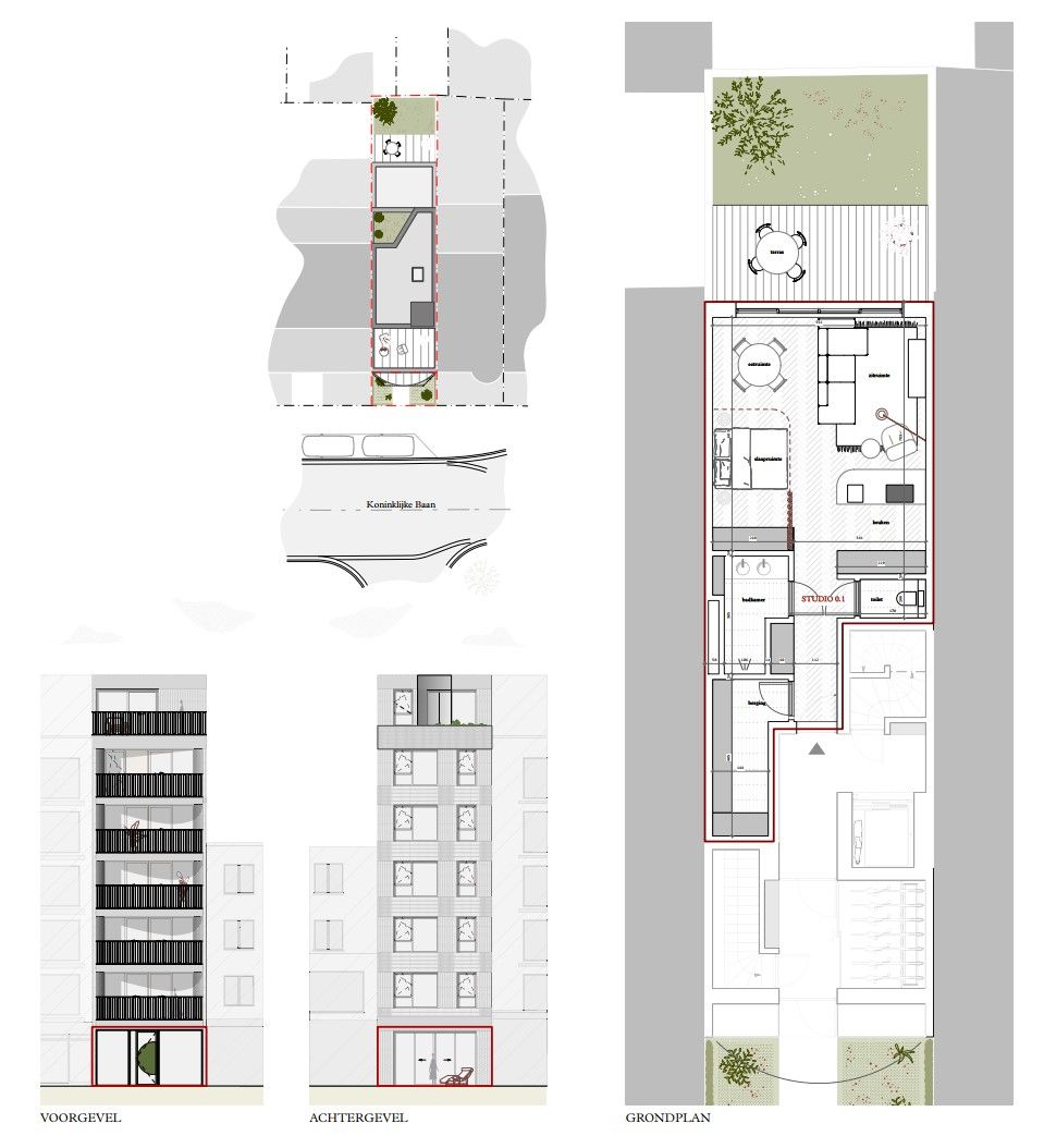 Studio in Nieuwbouwproject met 6 wooneenheden te Koksijde-Bad foto 3