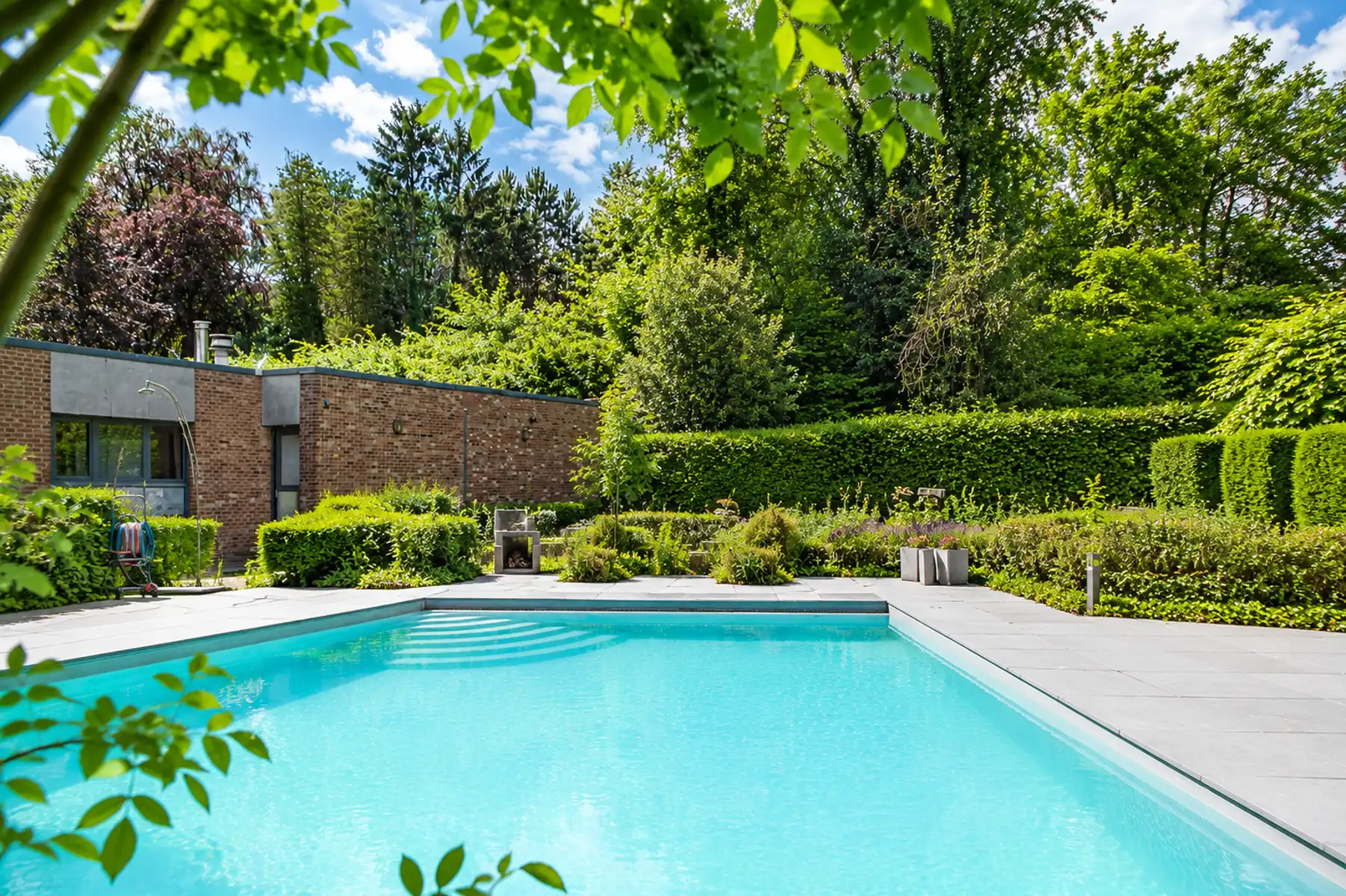 Exclusieve architectenwoning met zwembad in Kapellenbos foto 14