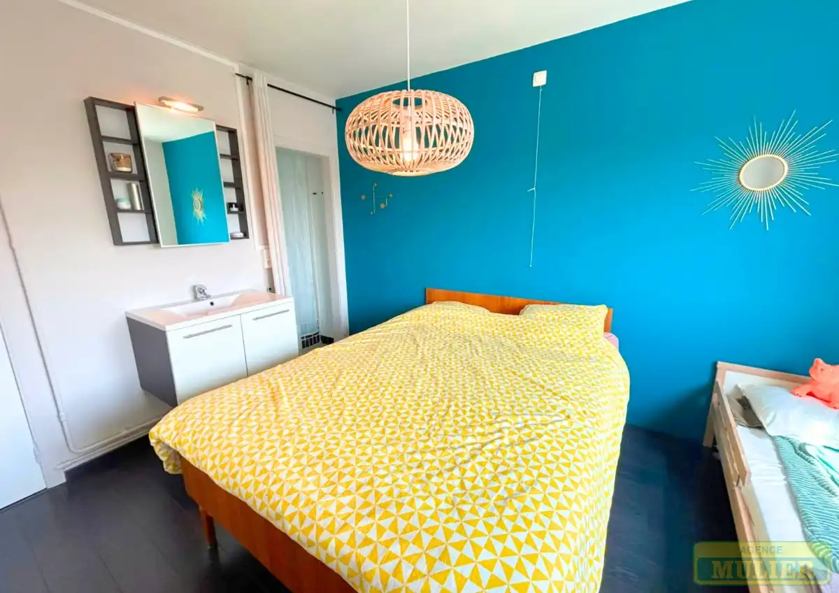 APPARTEMENT MET ZIJDELINGS ZEEZICHT EN 1 SLAAPKAMER TE KOOP TE DE PANNE : foto 11