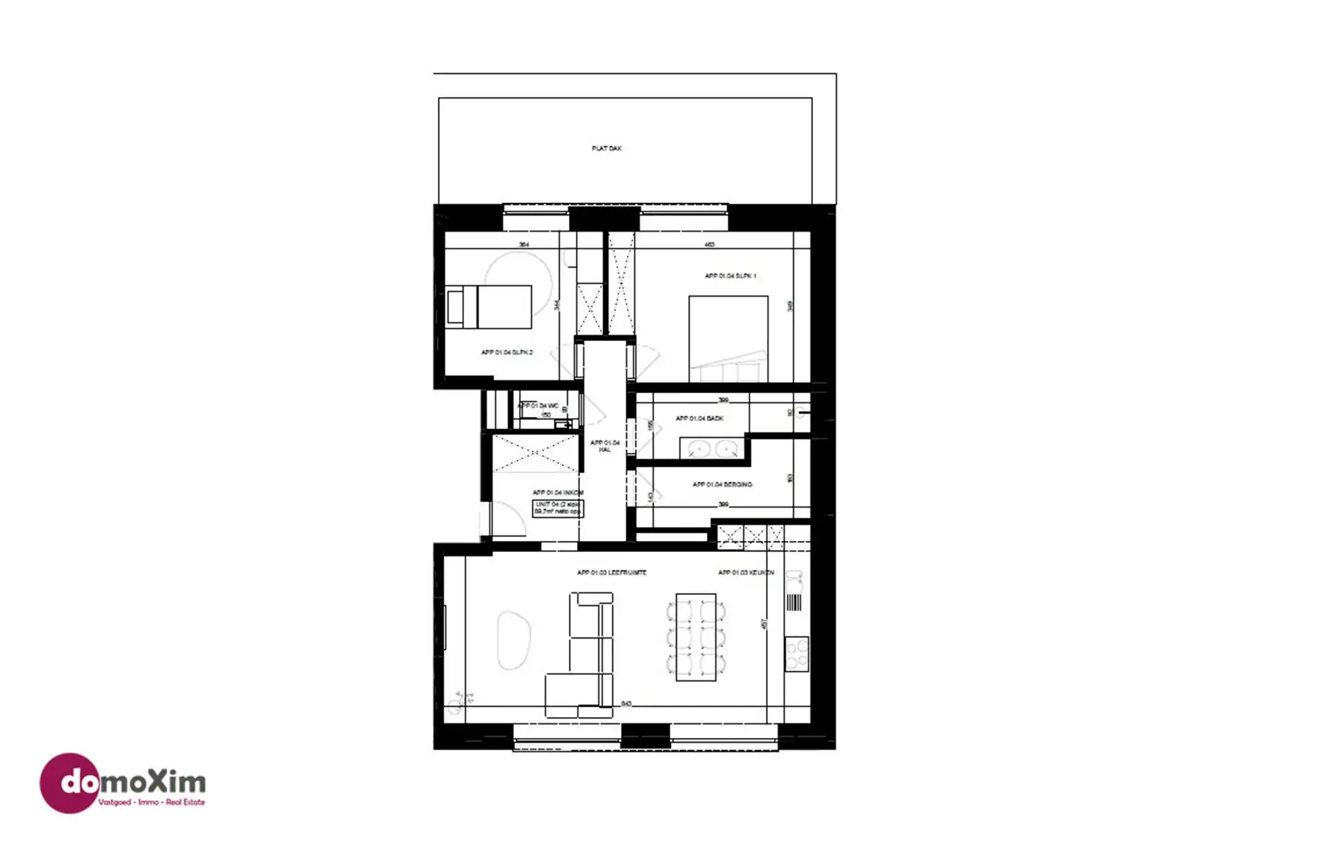 Appartement met 2 slaapkamers & parkeerplaats in Hever foto 6