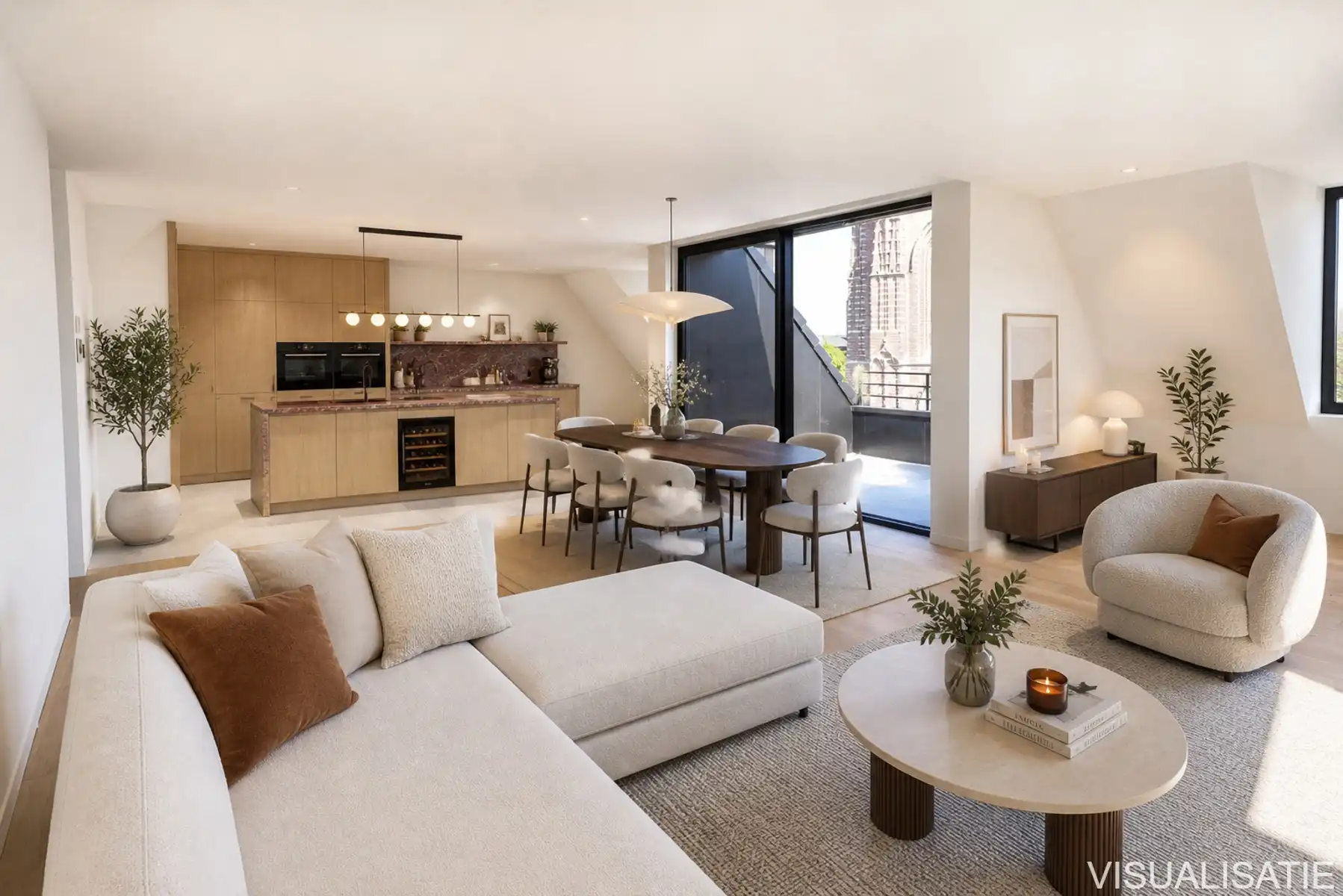 De Tram A3.1 - Penthouse van 181,50m² met 2 slaapkamers en terras met zicht op de Vrijheid. foto 3