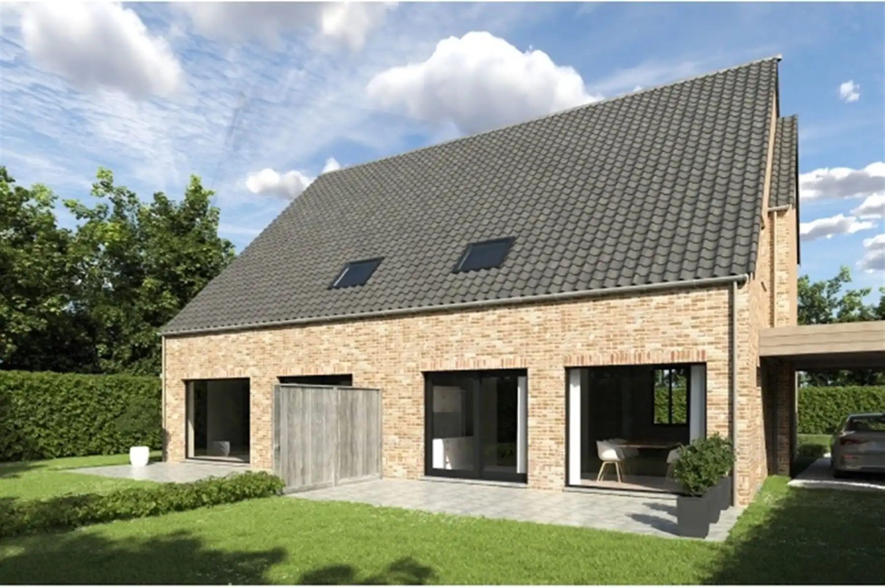 Ruime nieuwbouwwoning met landelijke stijl foto 2