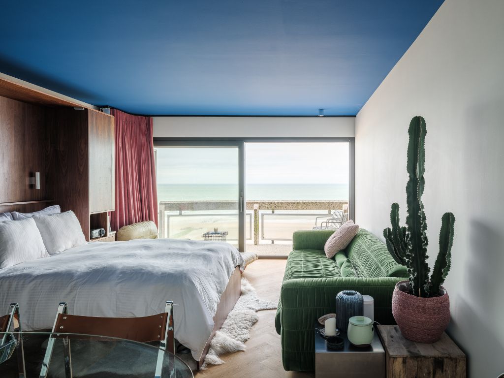 Oostende – Exclusieve, architecturale studio met frontaal zeezicht. foto 14