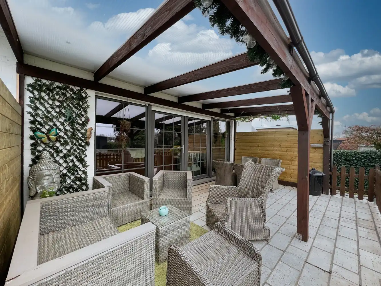 Lichtrijke woning ( slpk + badk op gelijkvloers) +tuin! foto 14