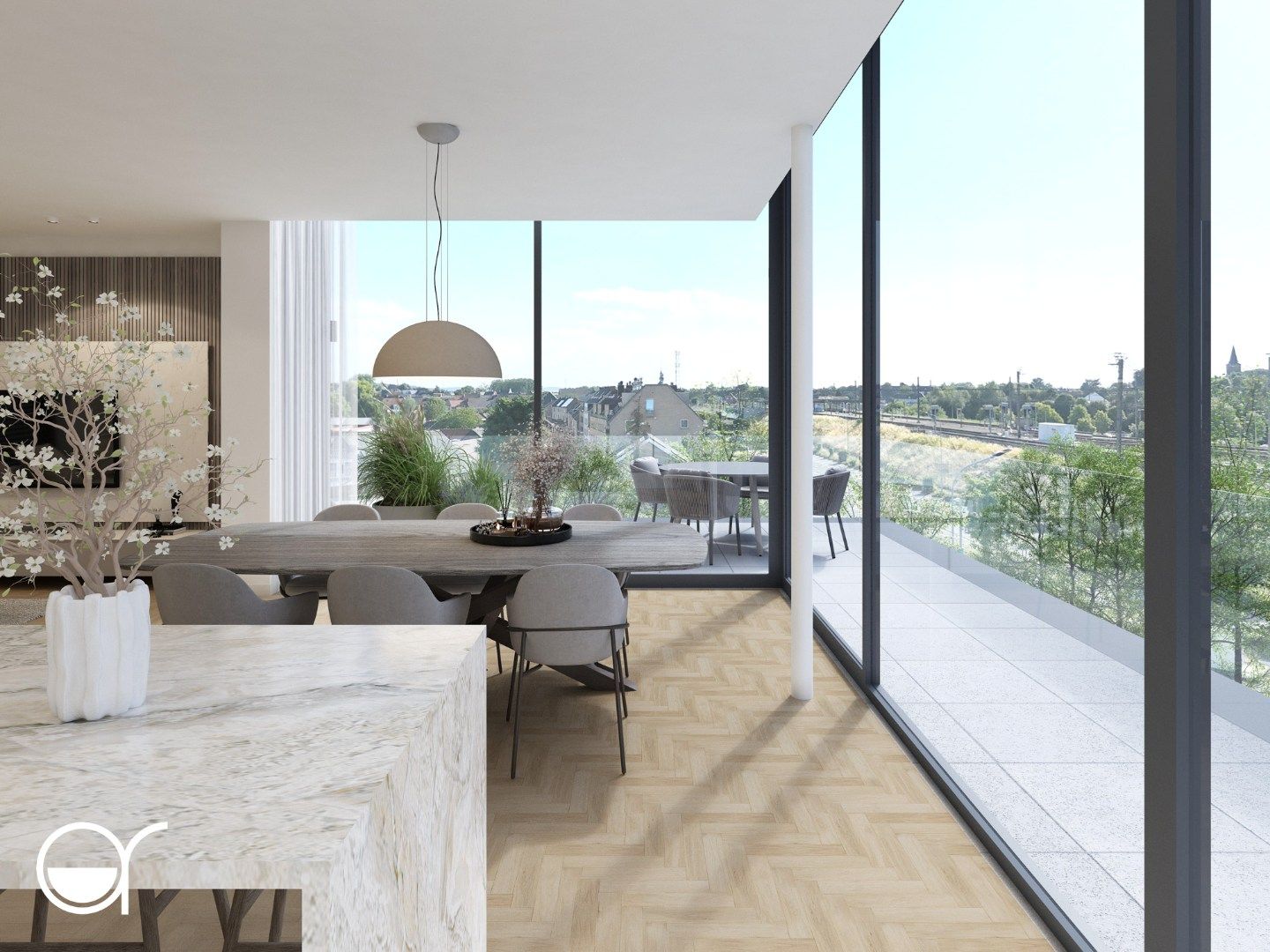 Ruime penthouse met 3-slaapkamers in nieuwbouwproject Ernest foto {{pictureIndex}}