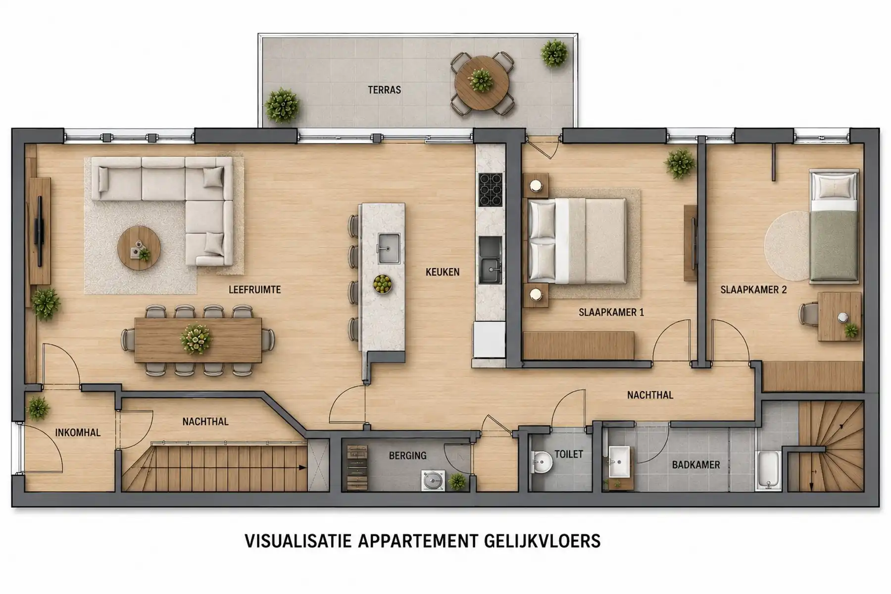 Appartementsgebouw met 2 unit en garage  foto 14
