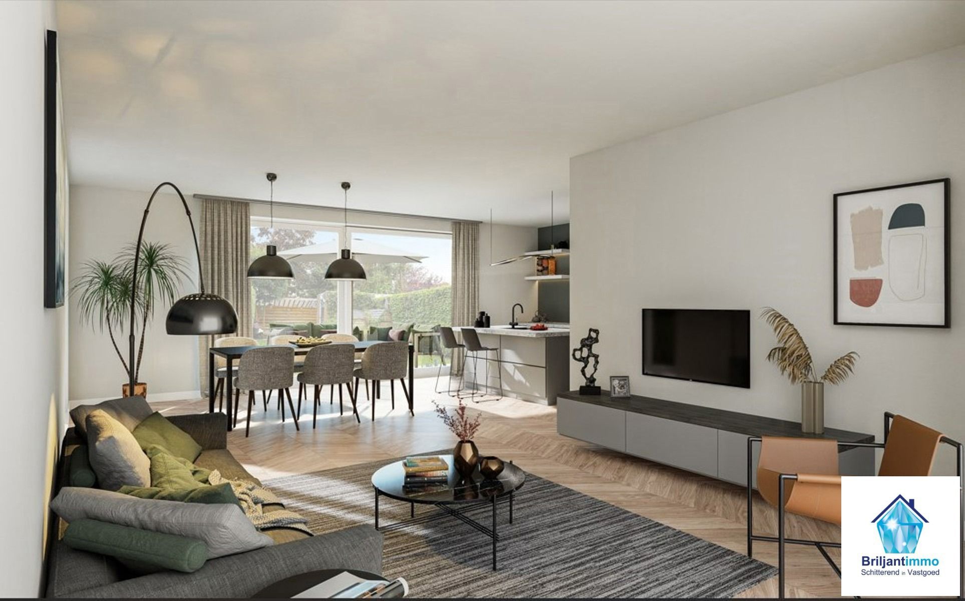 NIEUW te bouwen HOB in zwart-rode gevelsteen+inpandige garage foto 4