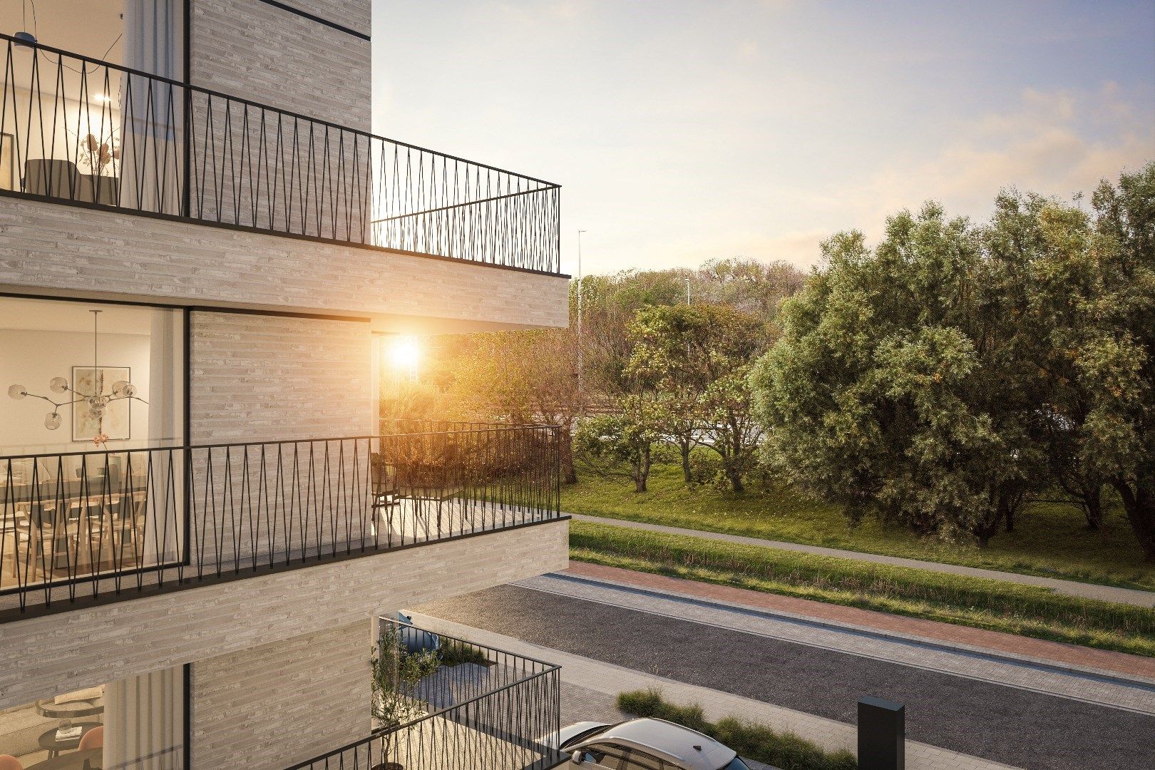 Nieuwbouw appartement met ruim zonneterras gelegen in "Residentie Dunique" te Bredene - duinen! foto 7