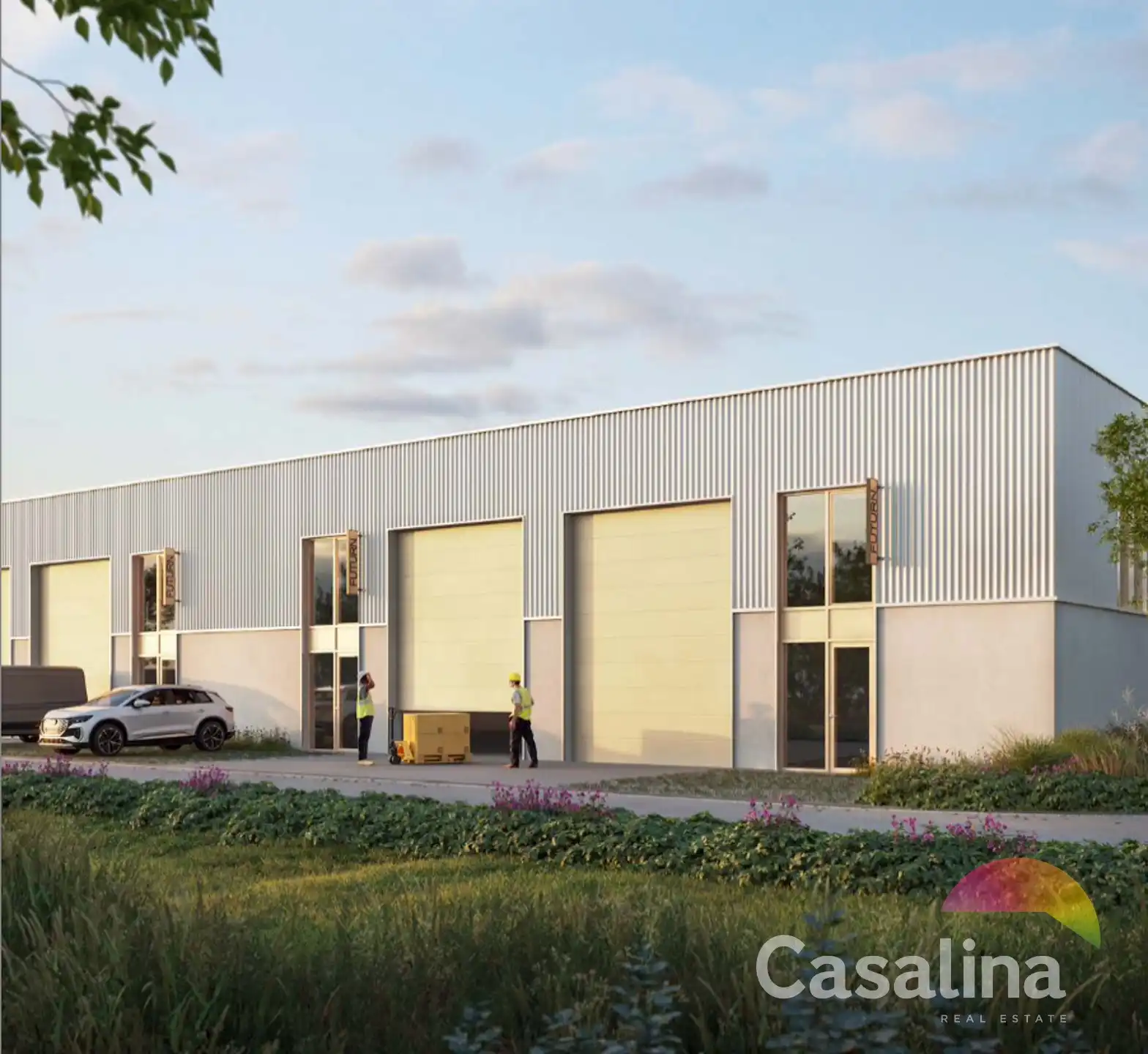 Nieuw magazijn van ±155 m² te huur – Strategische ligging foto 5