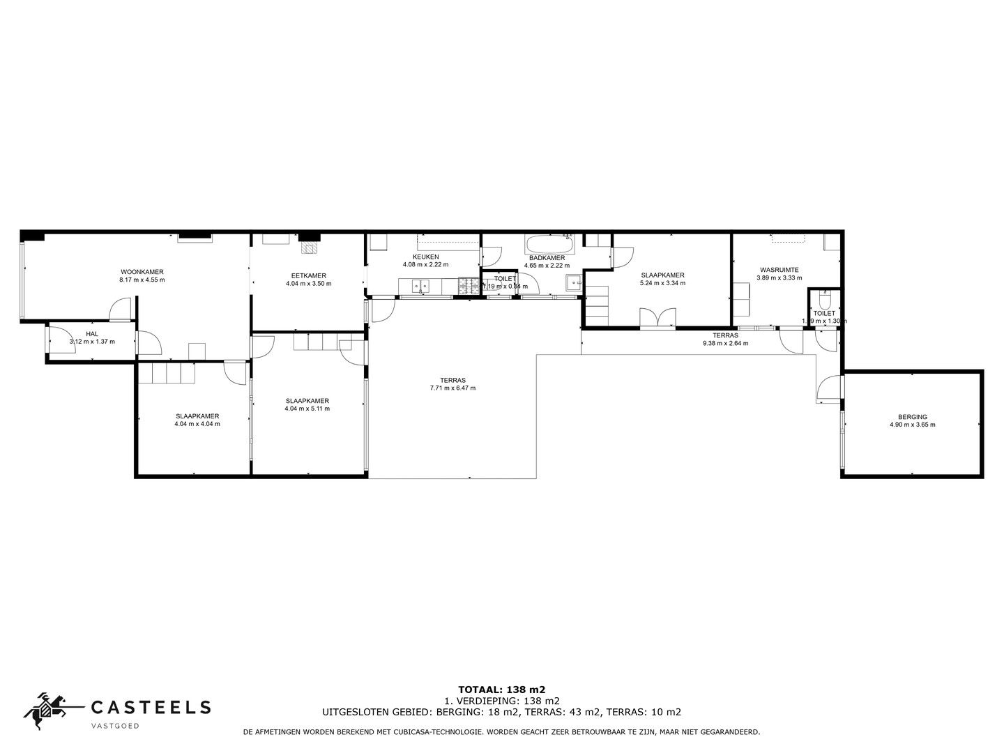 Gelijkvloers appartement met 3 slpk+tuin in Flora/Gentbrugge foto 28