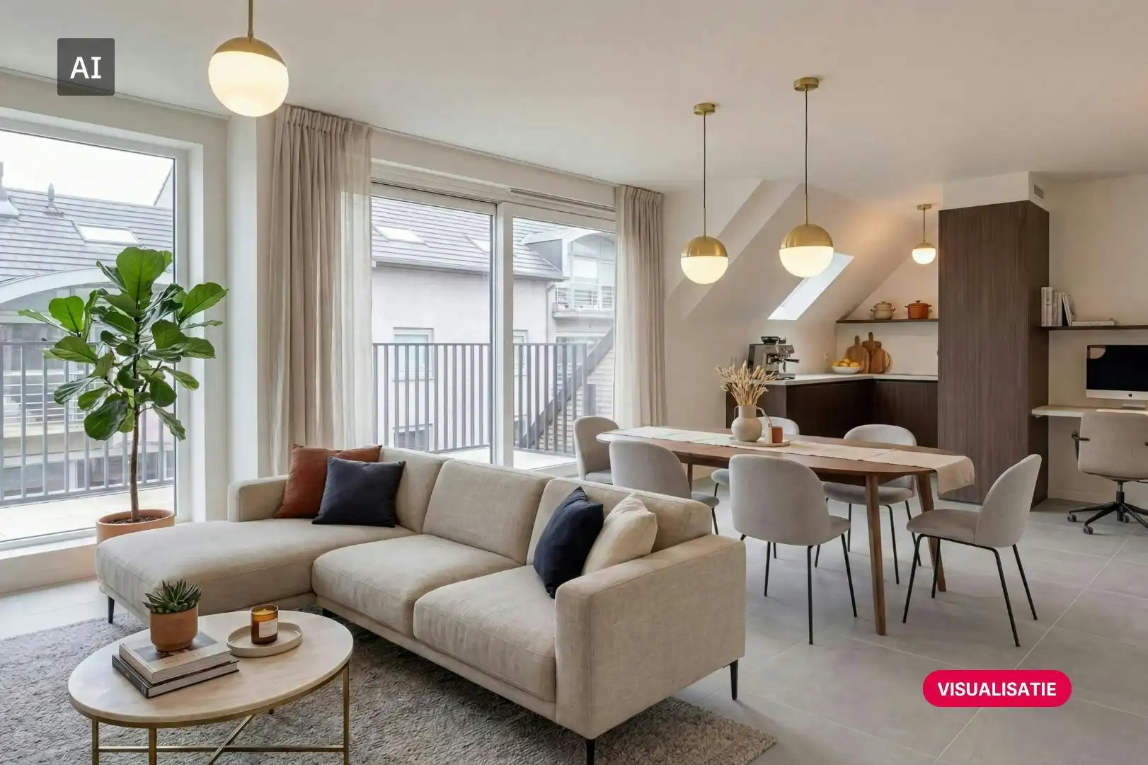 Afgewerkt nieuwbouwappartement te koop in Desselgem foto {{pictureIndex}}