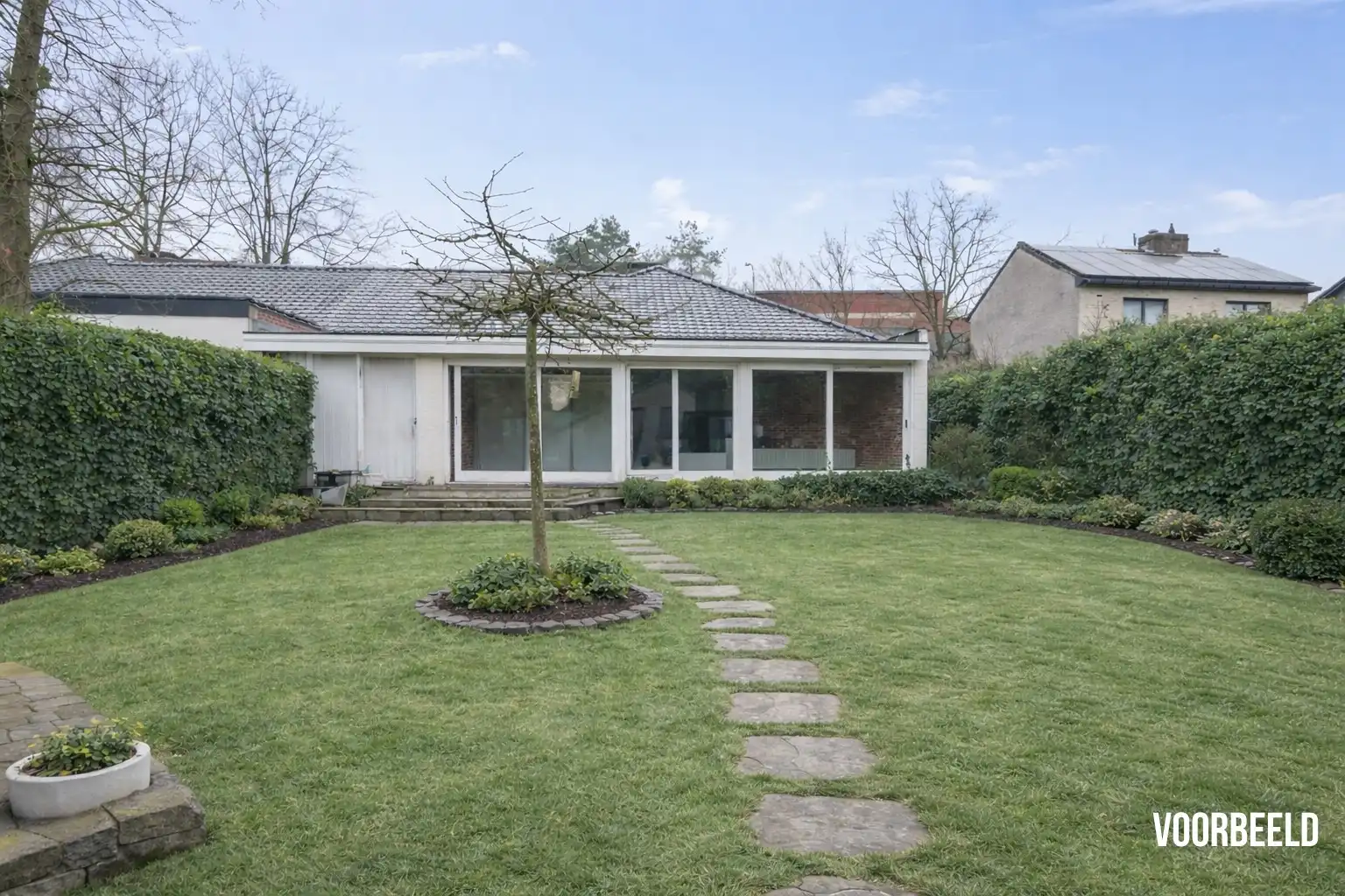 Hoofdfoto van de publicatie: Gelijkvloerse woning met zuidtuin en 3 slaapkamers