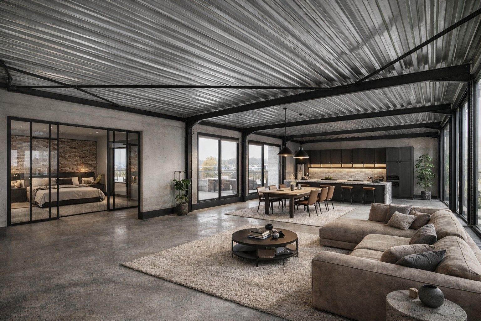 NB BEDRIJFSPAND bestaande uit MAGAZIJN met TOONZAAL/BURELEN en casco LOFT-APPARTEMENT met groot TERRAS. Op ambachtelijke zone "Schatting" te Zedelgem foto 8