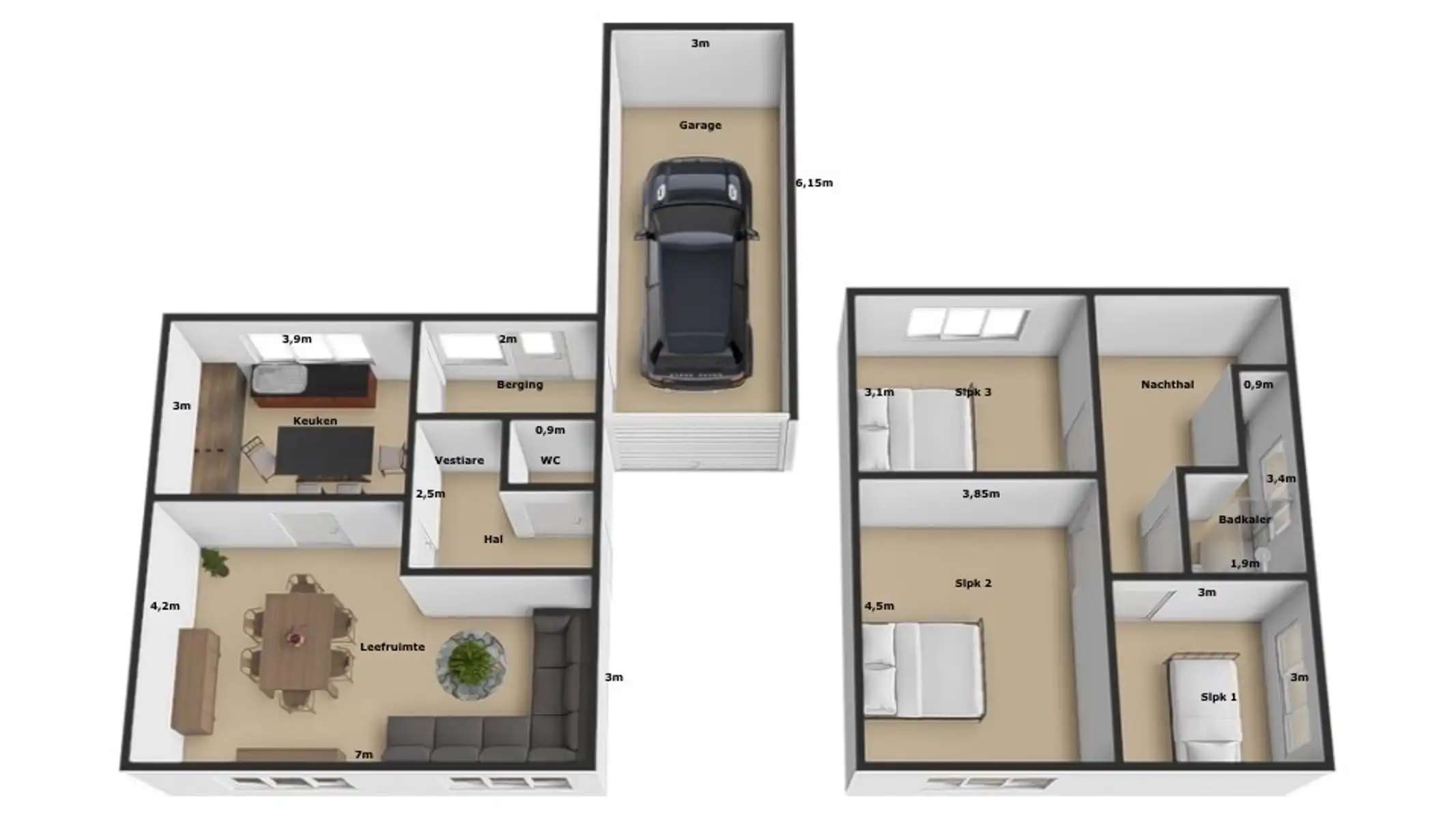 Rustig gelegen HOB met 3 SLPK, Tuin én Garage! foto 24