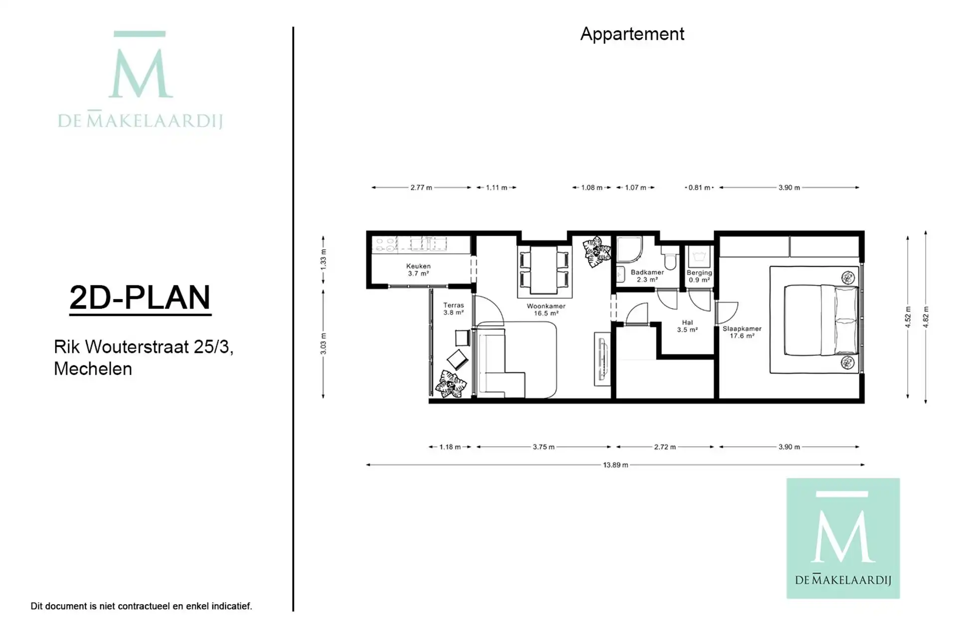 Mooi en lichtrijk appartement midden in het centrum van Mechelen foto 12