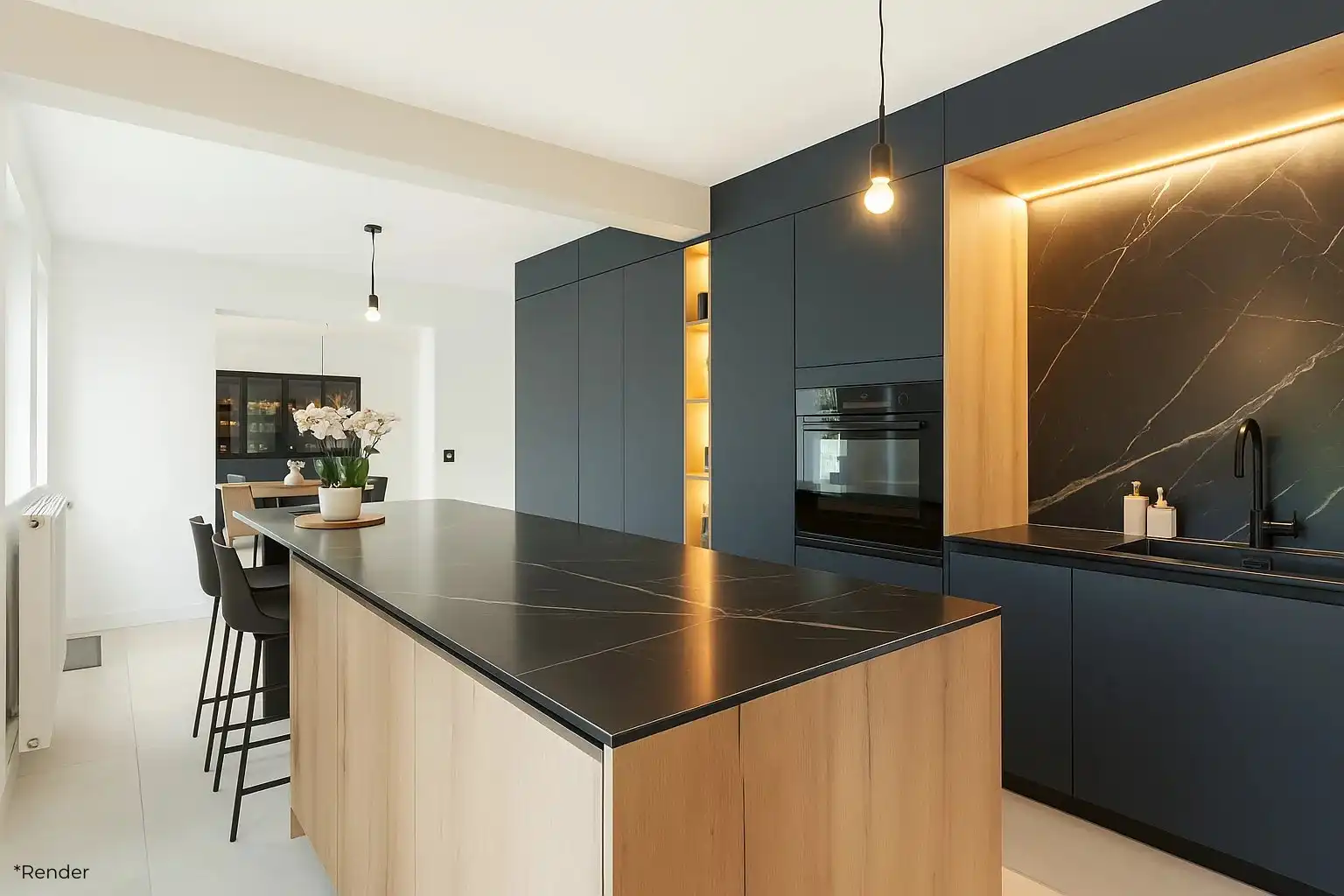 Vernieuwde gezinswoning met tuin en dubbele garage te Herk-de-Stad foto 3