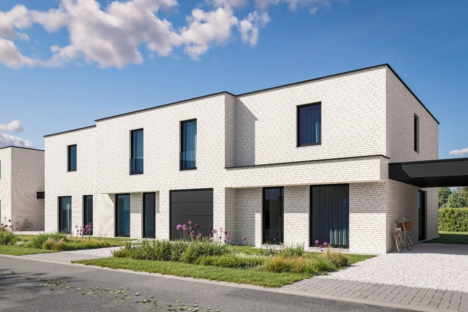 Moderne & energiezuinige halfopen nieuwbouwwoning in Waregem foto {{pictureIndex}}