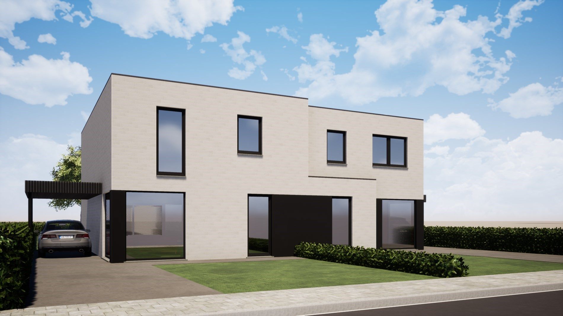 Ruime halfopen bebouwing op 400 m² met Zuid georiënteerde tuin op topligging te Torhout foto 2