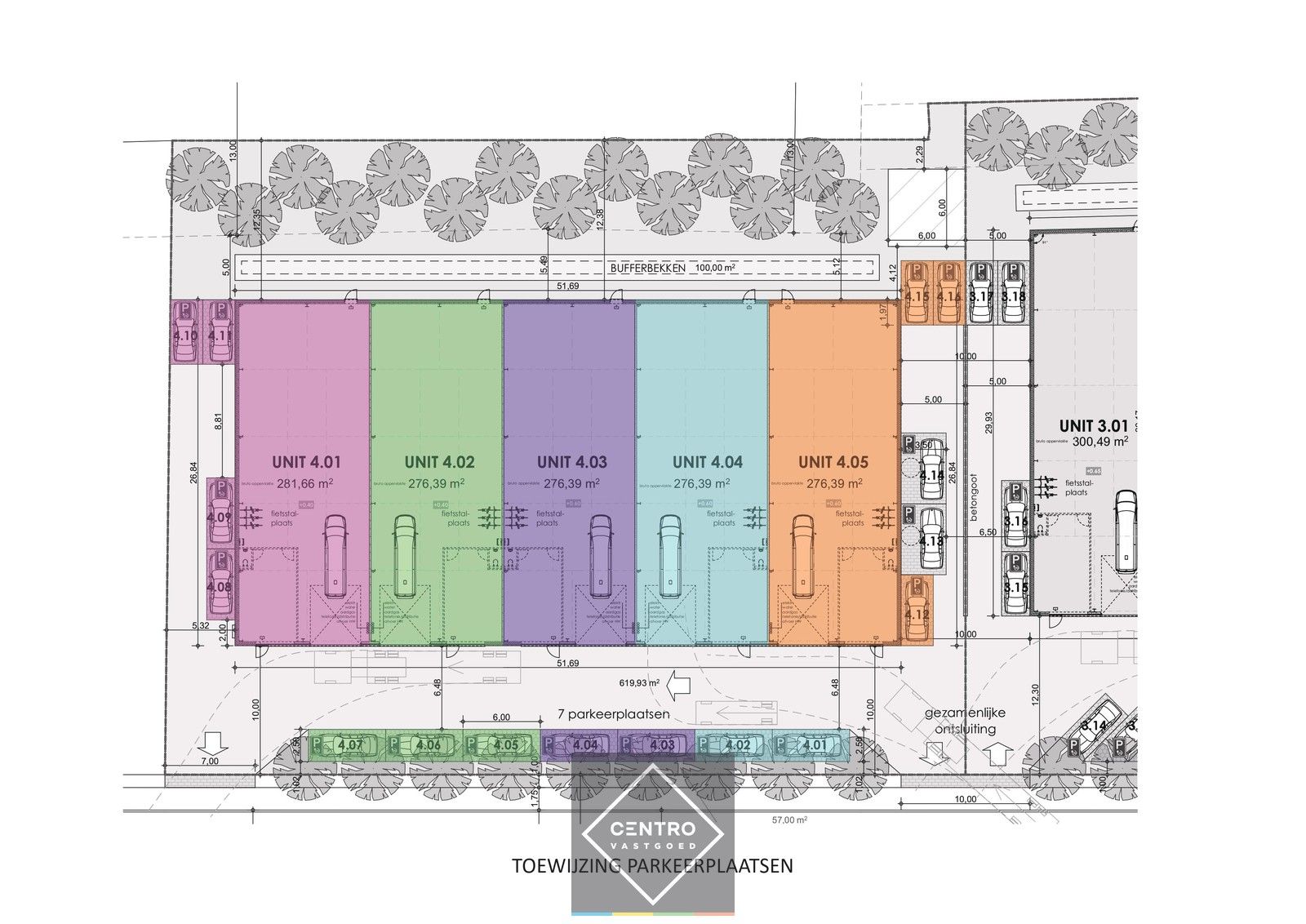 NB-magazijn van ±305m² mét 2 parkeerplaatsen en moderne glaspartij in driehoek TIELT-DEINZE-WAREGEM ! foto 10