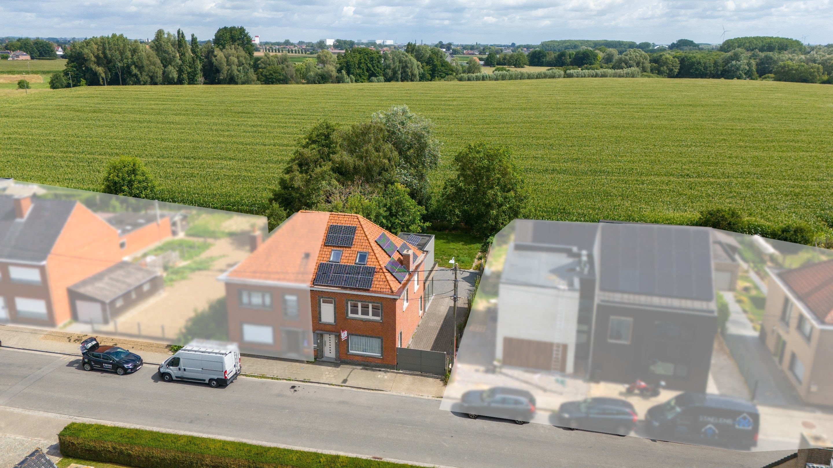 Halfopen woning op TOPLOCATIE met zicht op groen.  foto {{pictureIndex}}