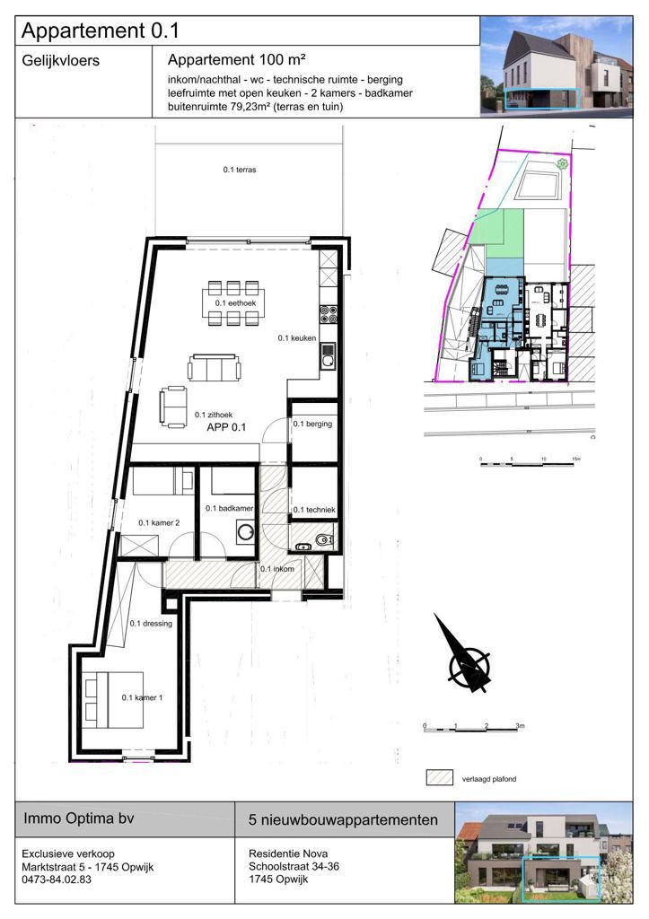 Gelijkvloers appartement foto 2