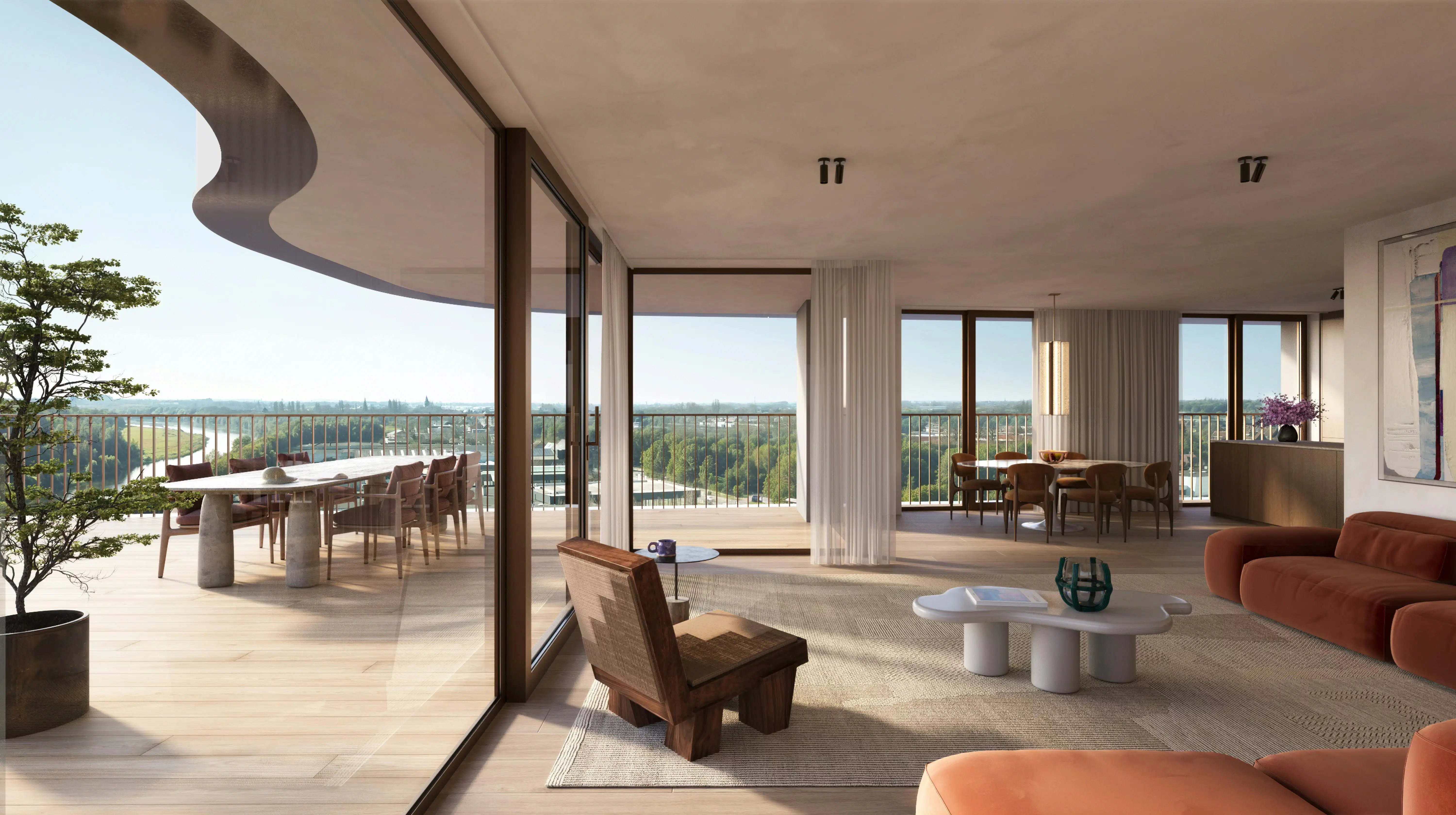 Exclusief wonen aan de Leie met uitzonderlijk terras (32m²)! foto {{pictureIndex}}