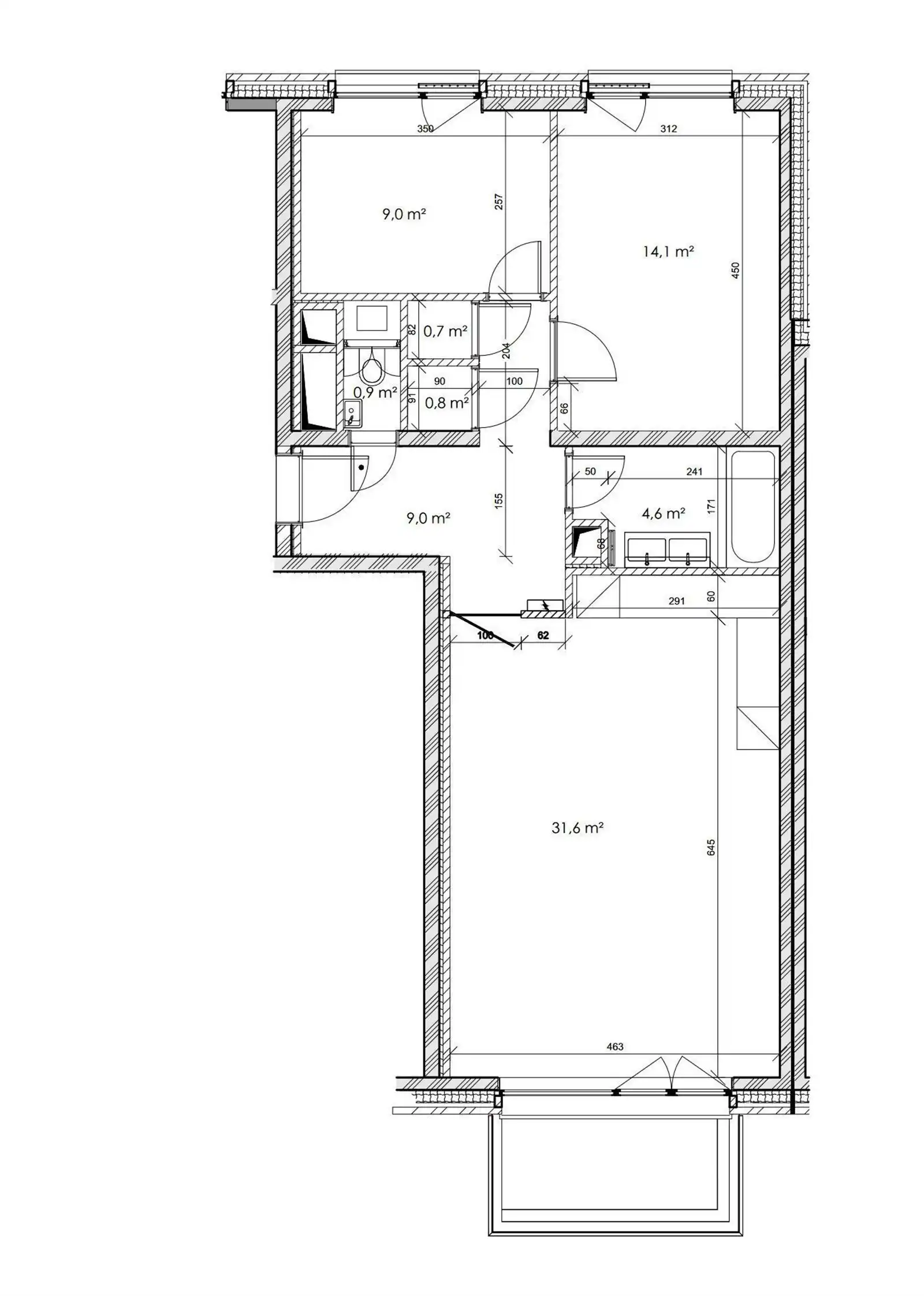 Appartement 2 slaapkamer met terras, berging en parkeerplaats foto 15