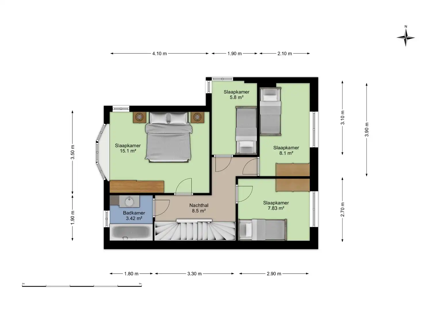 Gezellige 4-slaapkamerwoning met tuin & zwembad foto 30