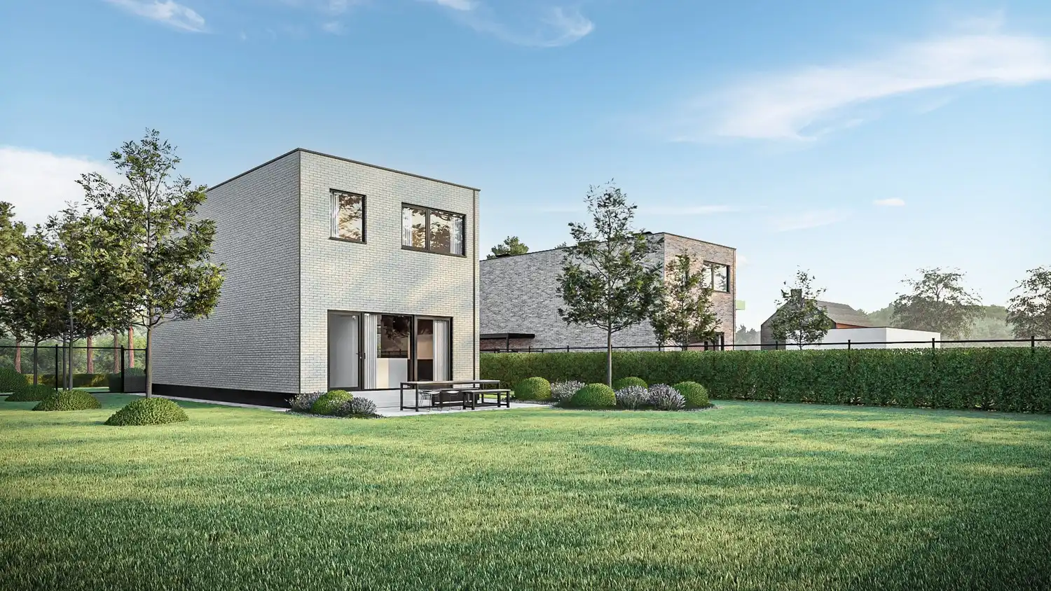 Passieve nieuwbouwvilla (E-peil: -15 = A+ !) met 4 slpkrs foto {{pictureIndex}}