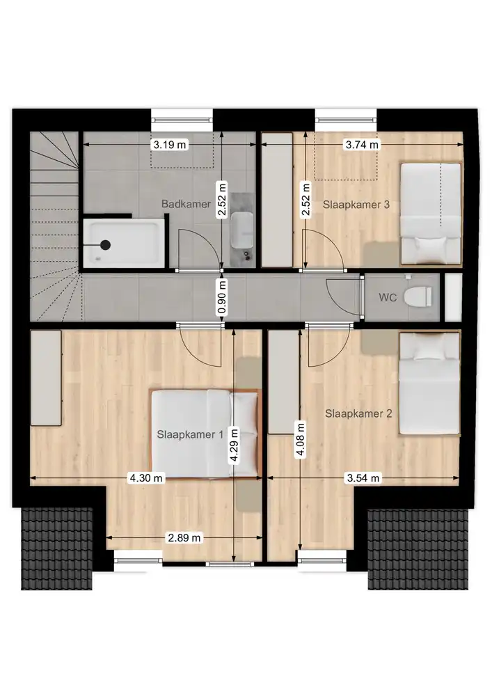 Projectgrond voor de oprichting van twee woningen in het centrum van Wingene. foto 11