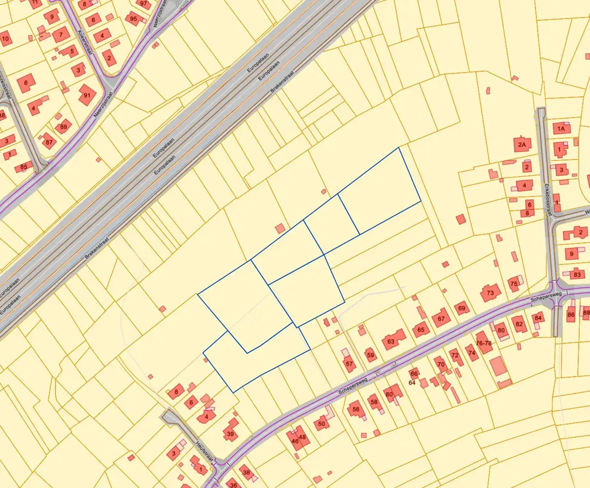 Genk - Gelieren, 6 percelen in natuurgebied, weide en bos (totaal: 2,4 ha) grenzende aan woonzone in de Schepersweg, Heufstraat en Erkebosstraat. foto 2