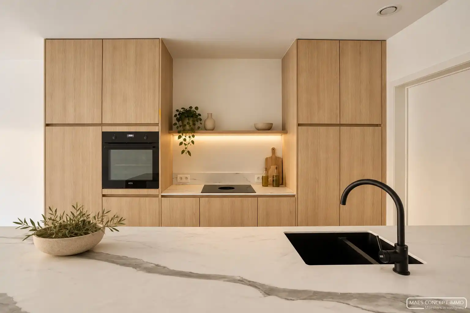 Nieuwbouw woning te koop in centrum Deerlijk met geothermie - geschilderd foto 2