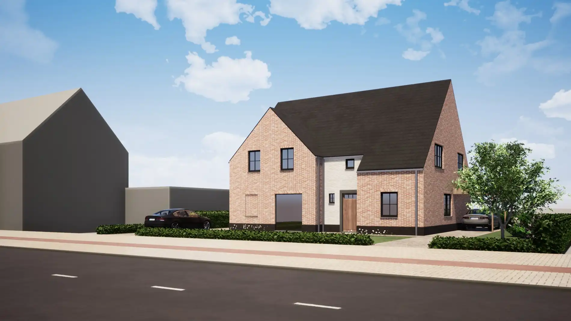 Ruime halfopen bebouwing met 3 slaapkamers, bureau en landelijk verzicht te Aartrijke foto 5