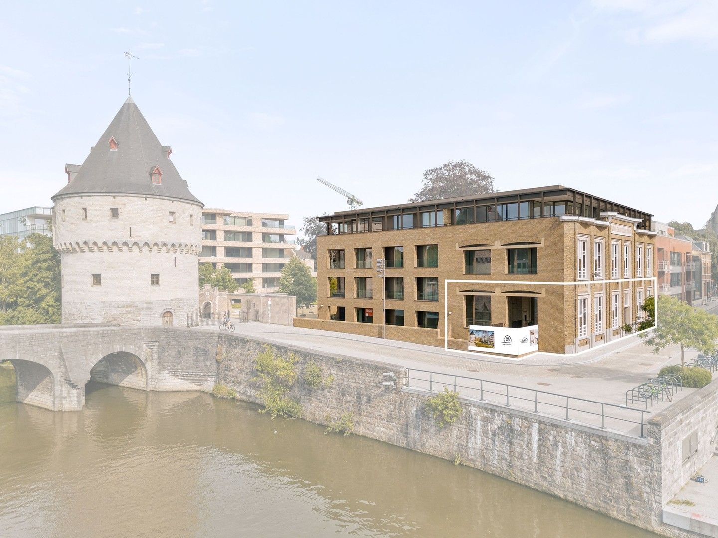 Unieke casco handelsruimte op een topligging aan de Broeltorens in Kortrijk foto 17