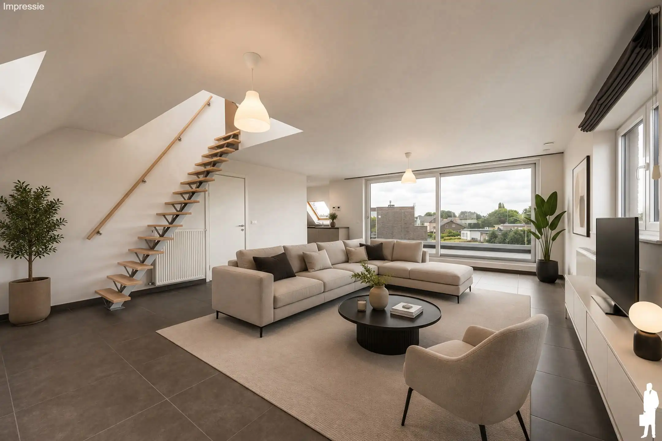 Luxueuze duplex met 3 slpk, 2 badk en carport foto 3