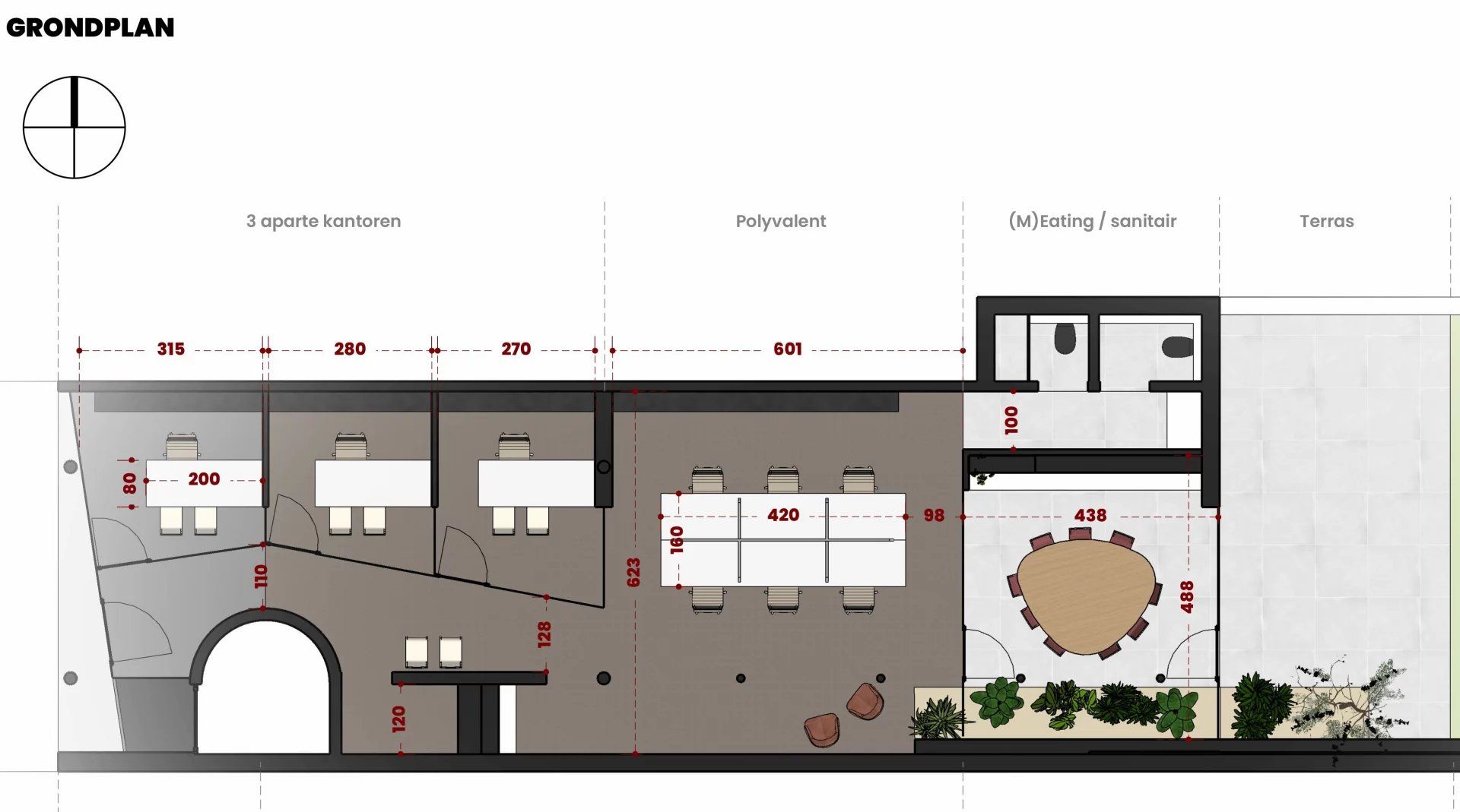 Gelijkvloerse commerciële ruimte in het centrum van Kiewit foto 11