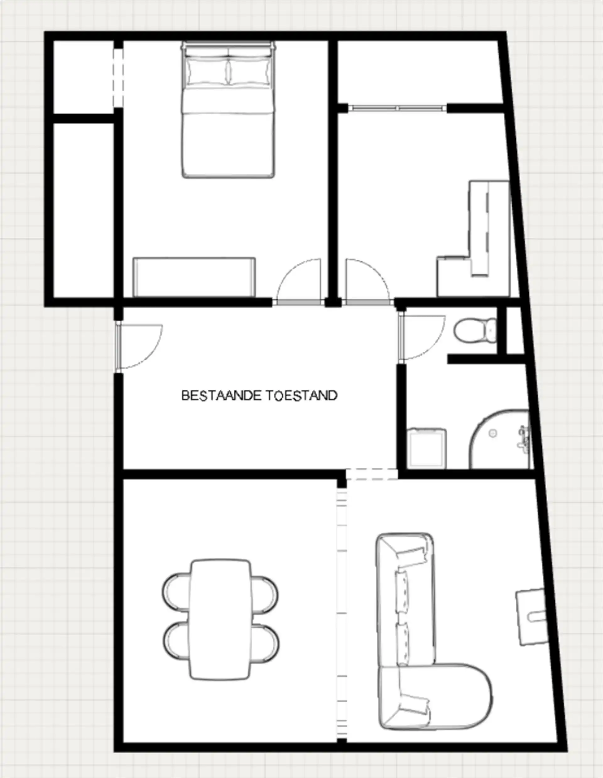 Te renoveren 1 slpk appartement in kleinschalig gebouw foto 16