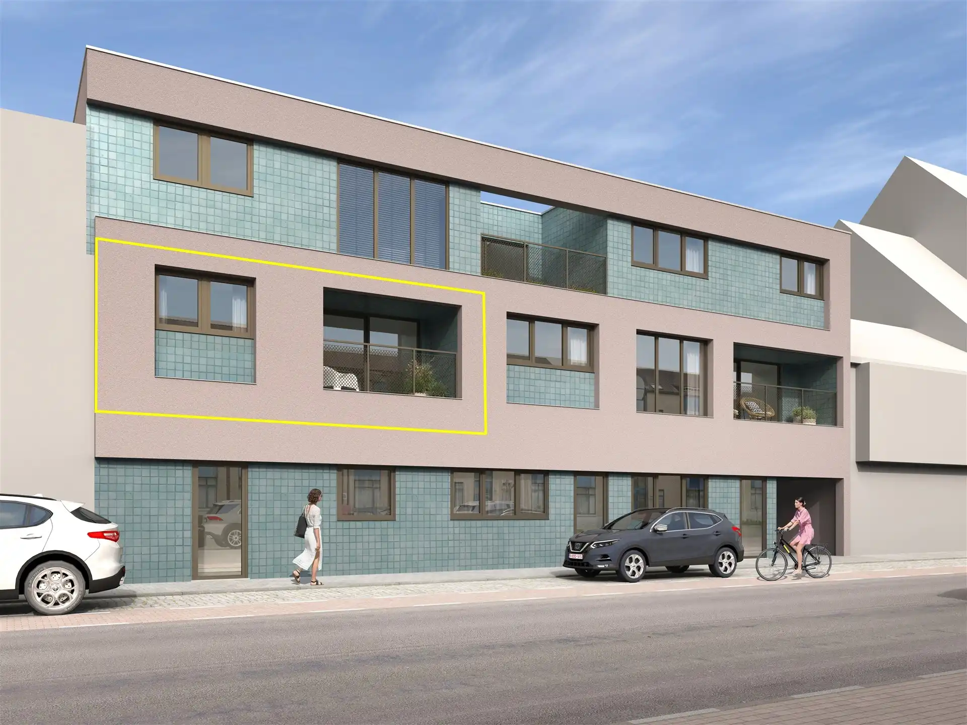 Nieuwbouw 2 slaapkamer appartement in centrum Wetteren foto {{pictureIndex}}