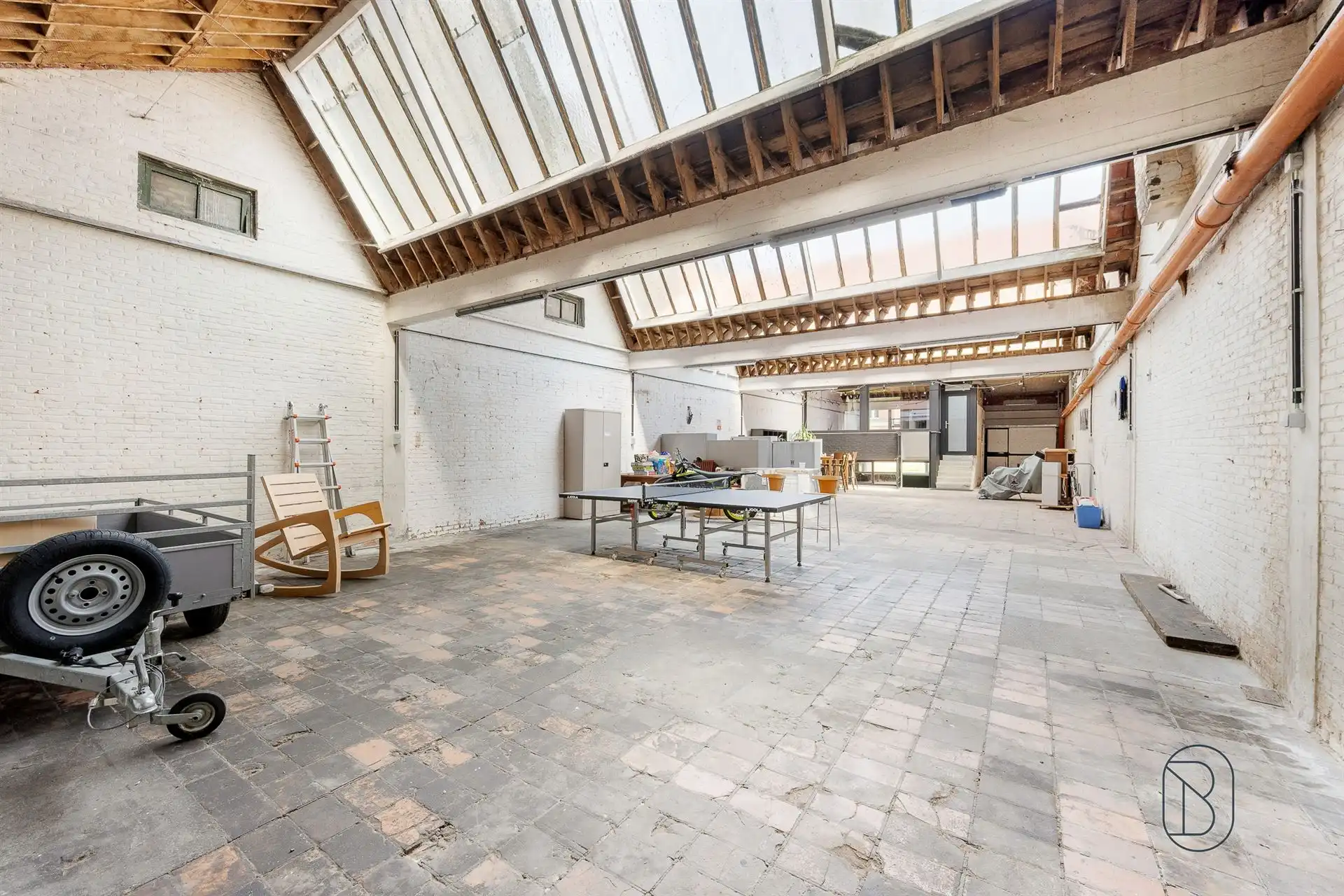 Unieke woning met 6 slk en polyvalente loods, centrum Tielt foto 21