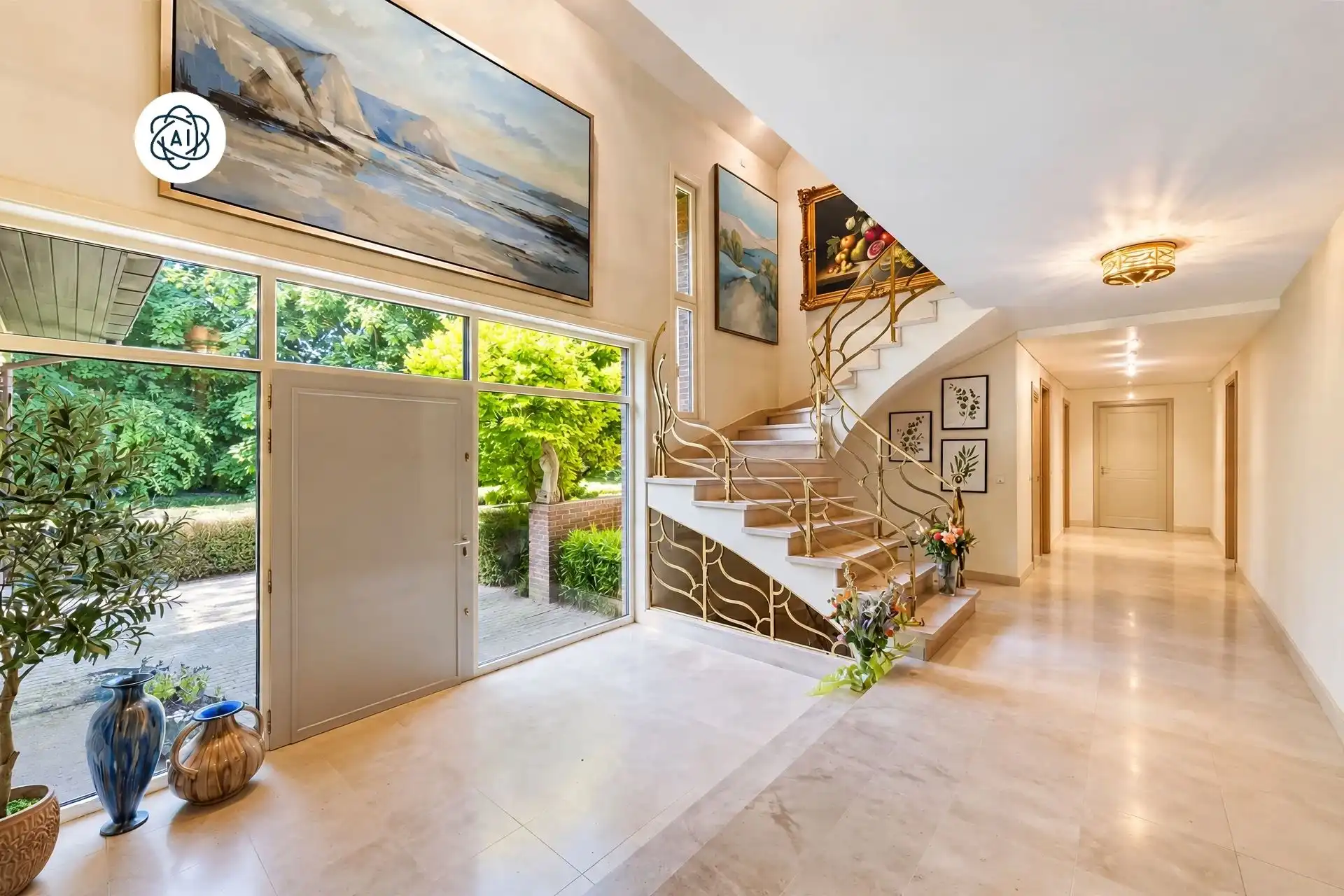 Exclusieve villa met 5 slpks op 1 hectare aan de Schelde foto 13