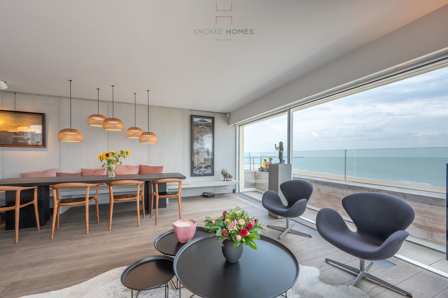 Exceptioneel hoekappartement op de Zeedijk genietend van uitzonderlijke zee- en strandzichten. foto 3