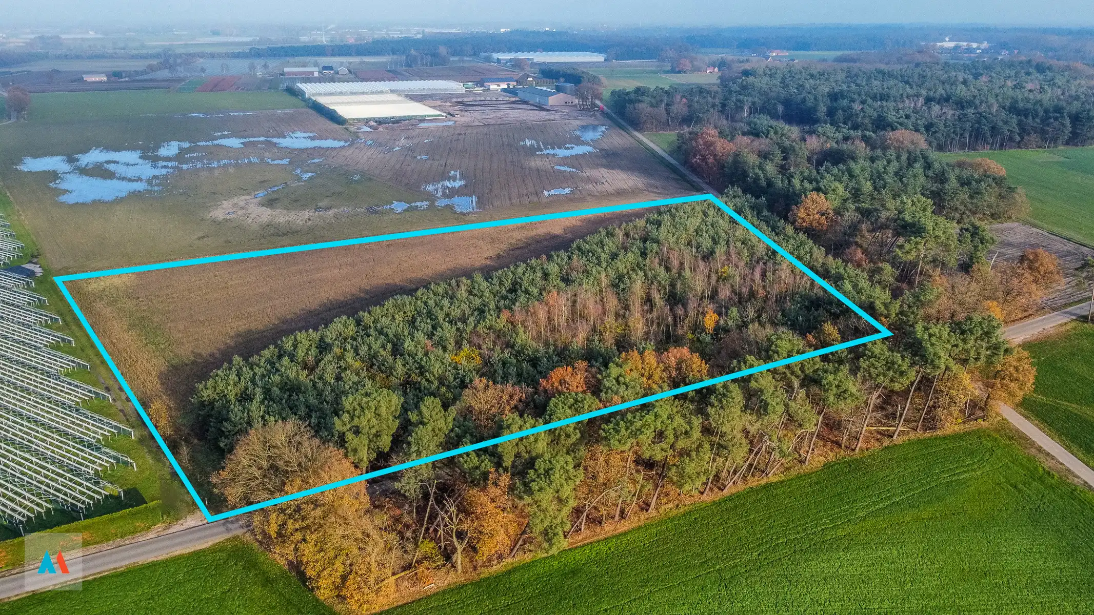 Gemengd perceel Landbouw- en bosgrond foto 5