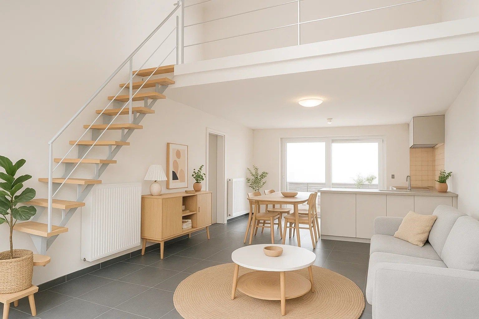 Duplex-appartement te Lokeren met garage en terras foto {{pictureIndex}}