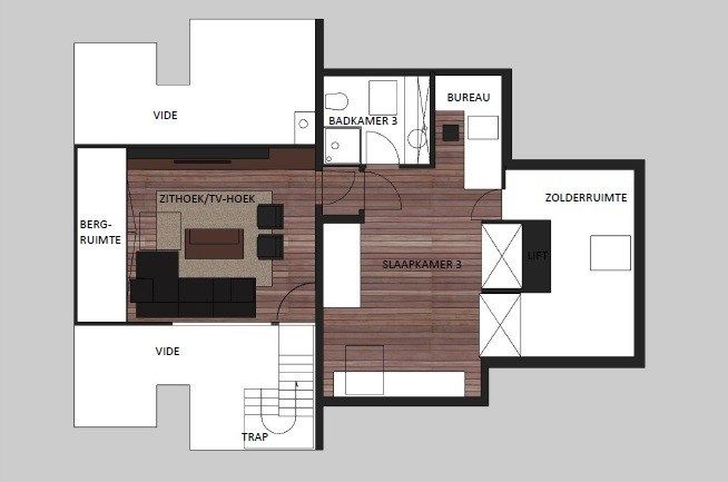 Zéér ruim en lichtrijk duplex appartement met zuidgerichte terrassen op topligging foto 19