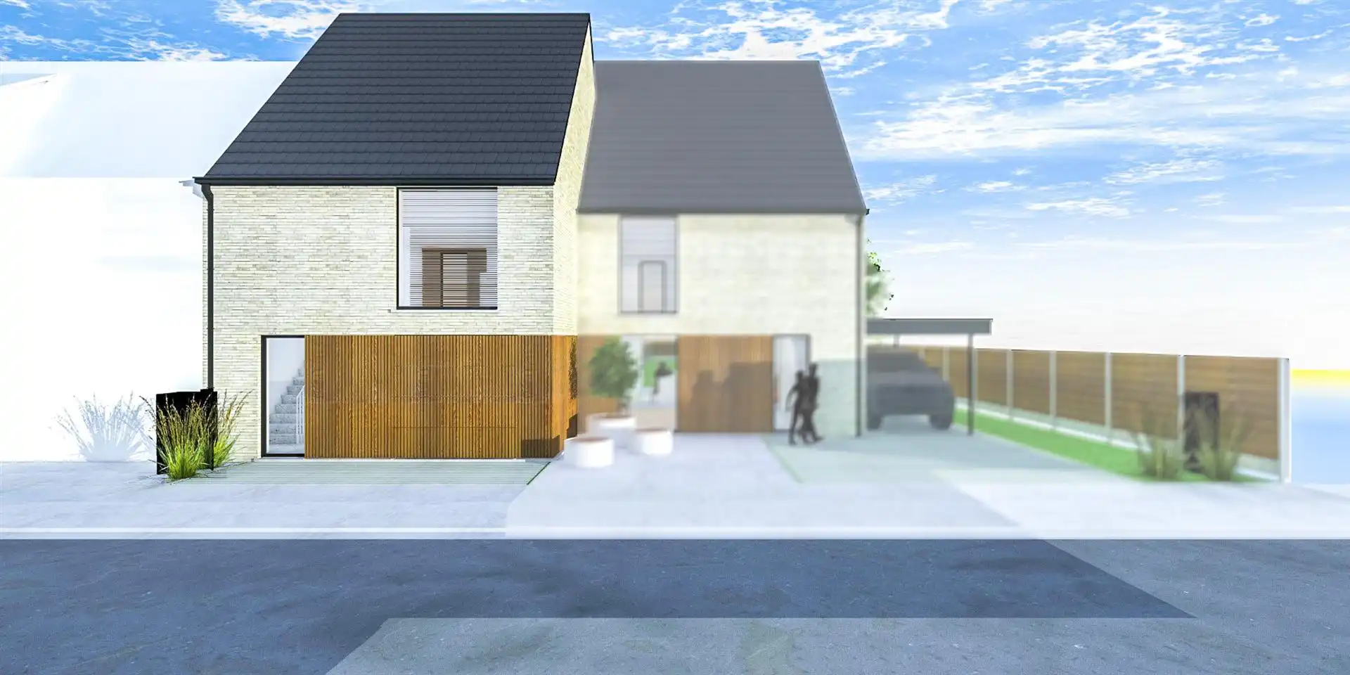 Stijlvolle, halfopen, nieuwbouwwoning op rustige ligging foto {{pictureIndex}}