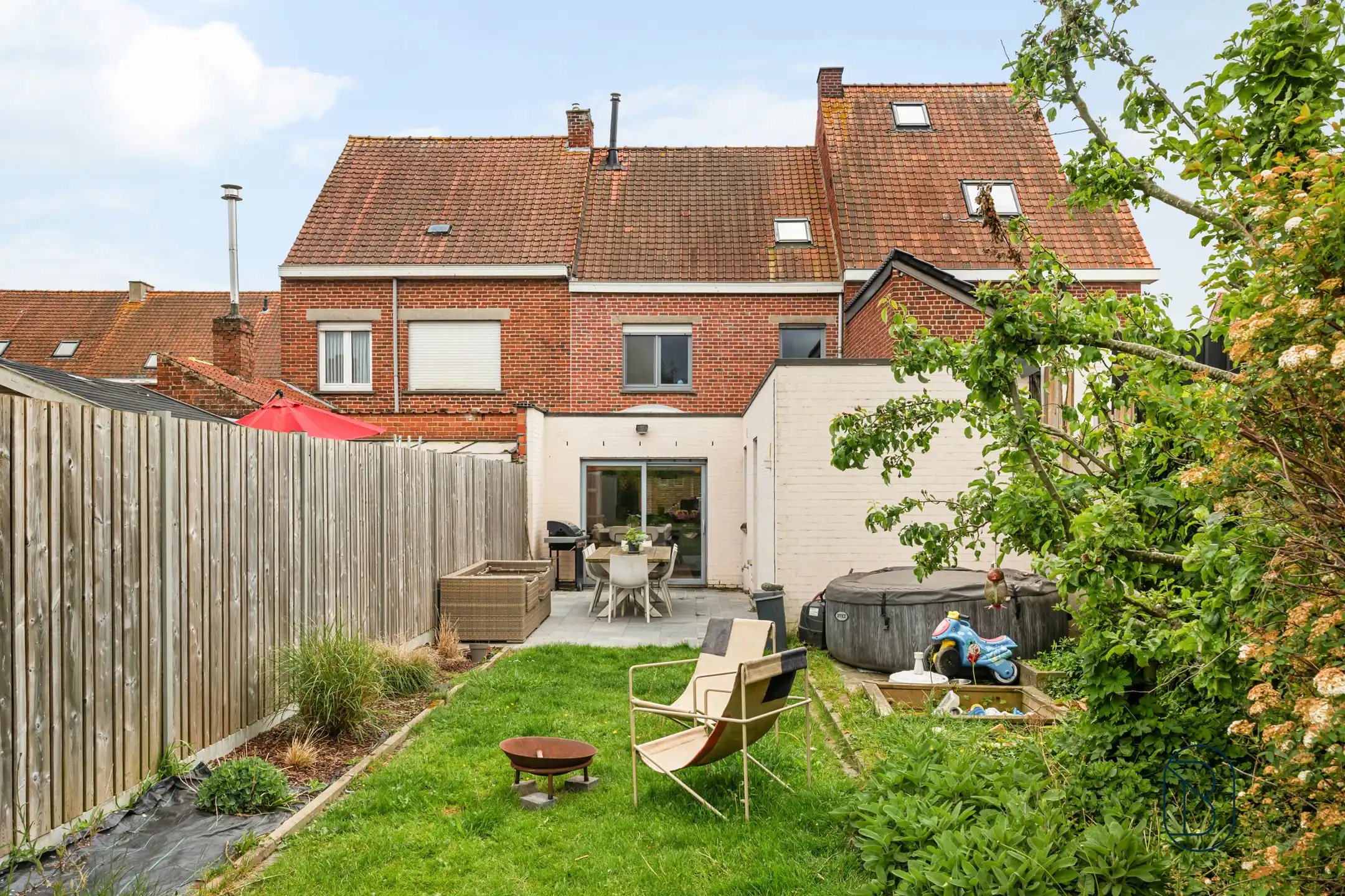 Gezinswoning met 4 slk en een zonnige tuin in Kuurne foto 4