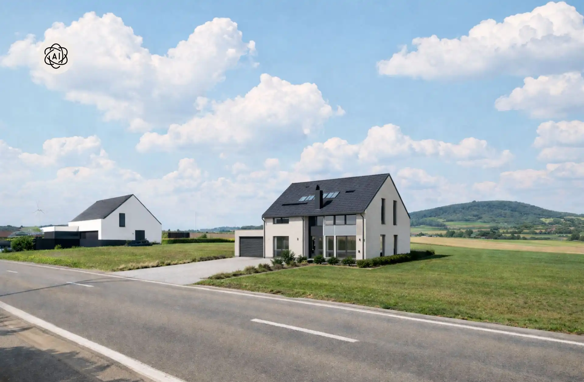 Bouwgrond  open bebouwing met zicht op de Kluisberg foto 2