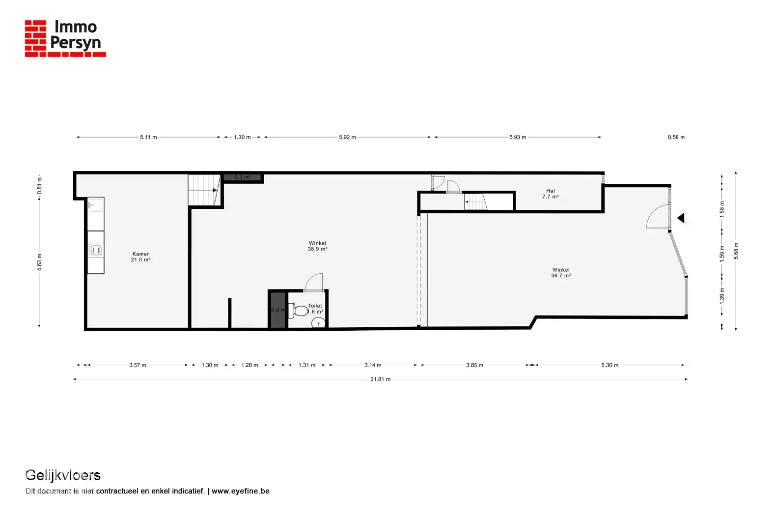 Handelspand + duplex-appartement in hartje Scherpenheuvel foto 19